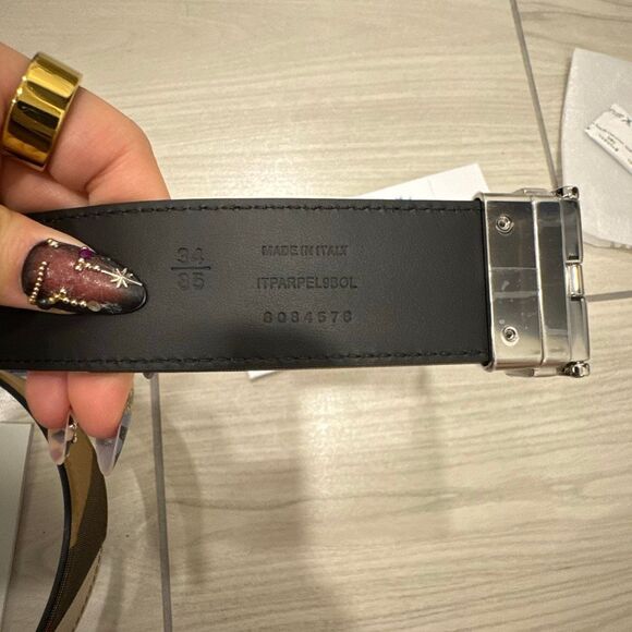 NWT men’s Burberry nova check belt size 34  85 cm comes with authentication pape - Picture 6 of 6